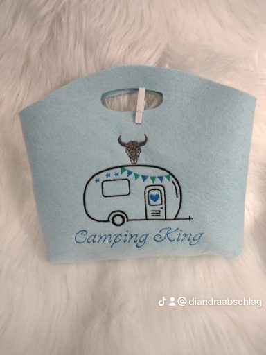 Kleine Selbstgenähte Filztasche